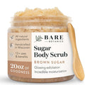 Brown Sugar Body Scrub with Coconut & Vanilla - 20 oz - Exfoliating & Moisturizing with Wooden Spoon - Vegan & Cruelty-Free - Variation: Coconut Vanilla