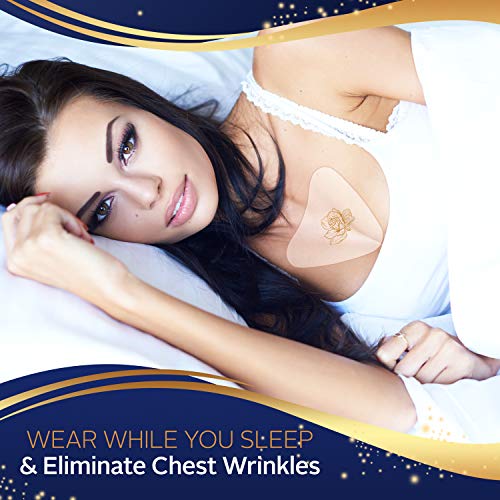 PureSkin Reusable Silicone Chest Wrinkle Patches for Anti-Aging & Firming – 3 Pack