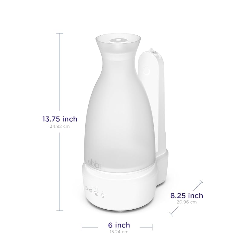 Ubbi Ultrasonic Humidifier — Top-Fill Design, Quiet Sleep