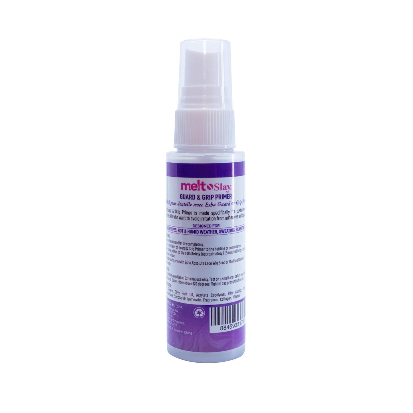 Esha Melt N Slay Guard & Grip Primer - Collagen, Olive Fruit Oil, Vitamin E Infused - Enhance & Protect Your Skin - Improve Adhesion - Save Hairline