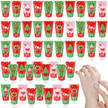 48 Pack Christmas Hand Cream Gifts Set - Mini Moisturizers with Holiday Designs & Flavors