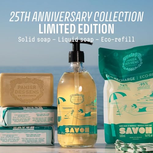 Olive Oil Liquid Hand Soap - Limited Edition Glass Bottle 16.6 fl oz - Provence Inspired
