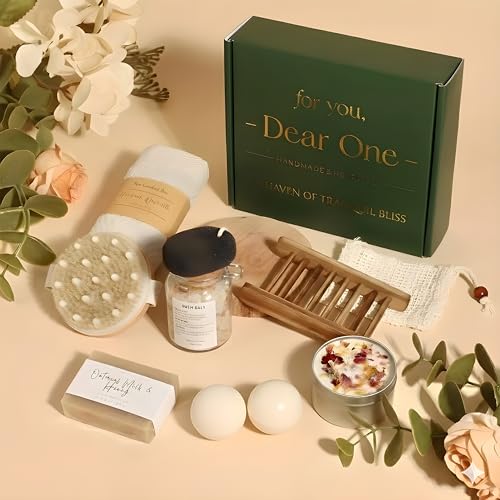 Spa Gifts for Women, Gift Basket for Women ? Luxury 10 Piece Bath & Body Self Care Set, Relaxing Home Spa Kit, Birthday Gift for Women, Mother's Day, Self care gift set