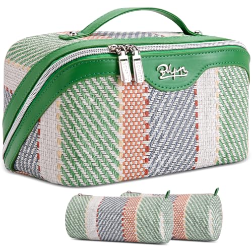BOYATU C-2-Green Makeup & Toiletry Travel Bag Set for Women