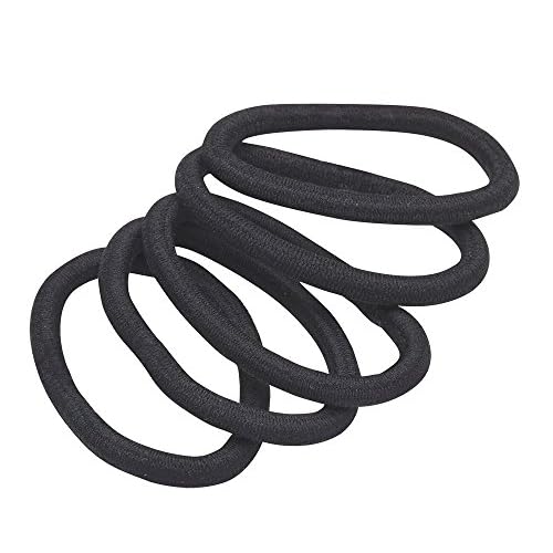 REVLON Extra Thick Black Hair Elastics,(Pack of 30)