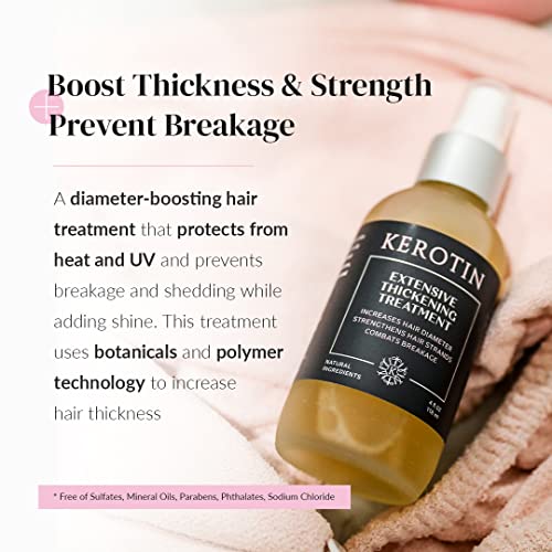 Thickening Hair Spray for Fine & Thin Hair - Natural, Heat Protectant & Growth Booster