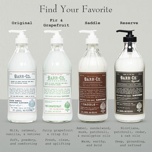 BARR-CO Original Scent Shea Butter Lotion 16oz - Moisturizing & Handcrafted