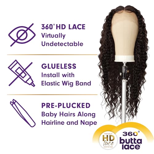 Sensationnel Butta 360 Lace Wigs - Deep HD Lace Frontal, Pre-Plucked, Dark Brown, Variation of THIS listing