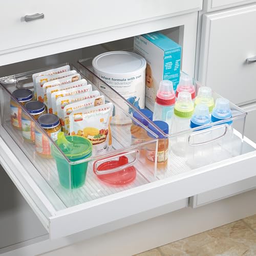 iDesign Stackable Storage Bin Set of 4 - Clear Kitchen & Home Organization