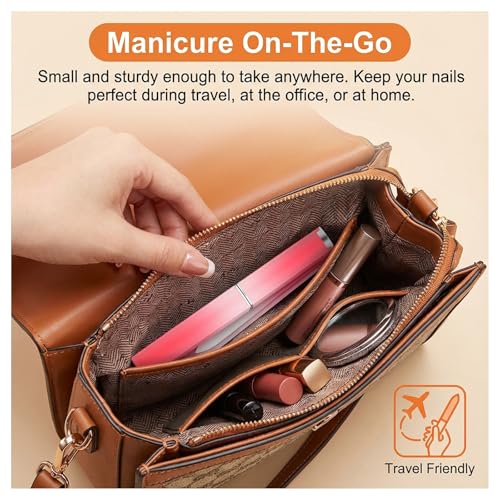 Electric Nail Drill 40000RPM with LCD Display - Professional Nail File Kit E File Machine for Acrylic Gel Nails, Low Noise & Vibration for Salon and Home Use