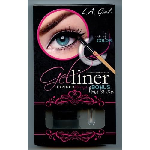 L.A. Girl Gel Liner Kit, Very Black GEL722 (Pack of 2)