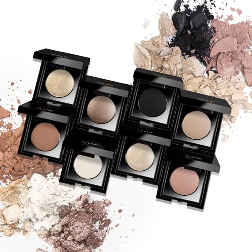 GA-DE Velveteen Metallic Eyeshadow Mono 126 Diamonds - Pearl Infused, Shimmer, Silky-Soft, Densely Pigmented, Seamless Blend - 0.105 oz