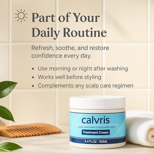 Calvris Scalp Relief Balm with Kudzu & Jojoba Extracts - 3.4 Fl Oz (Pack of 1)