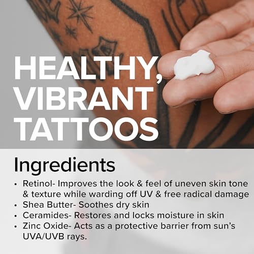 Tattoo Care Kit with Sunscreen, Lotion & Balm - Full Coverage Tattoo Set