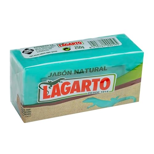 Lagarto JAB?N Natural Green 250 Gr + Lagarto JAB?N Natural 250 Gr (Pack of 2)