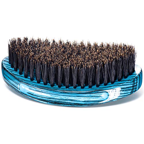 Torino Pro Medium Hard Palm Curve Wave Brush #1770-360 - Great for Wolfing - For 360 Waves by Brush King