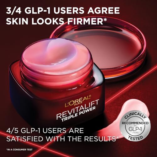 L'Oreal Paris Revitalift Anti-Aging Face Moisturizer with Retinol, Hyaluronic Acid & Vitamin C, 1.7 Oz