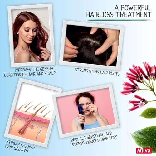 Milva Volumizing Hair Thickening Shampoo 16.9 Fl Oz - Natural Quinine Extract, Strengthens & Adds Fullness (Pack of 1)