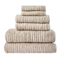 Oatmeal SKL Home CloudSoft 6-Piece Bath Towel Set - Luxury 100% Cotton
