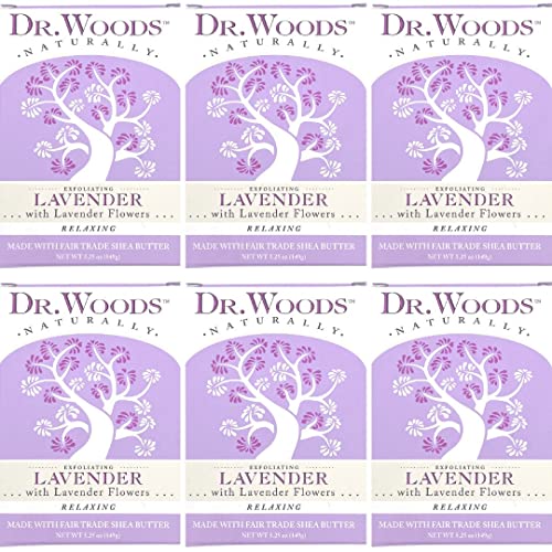 Dr. Woods Lavender Bar Soap with Shea Butter - 6 Pack, Gentle, Nourishing