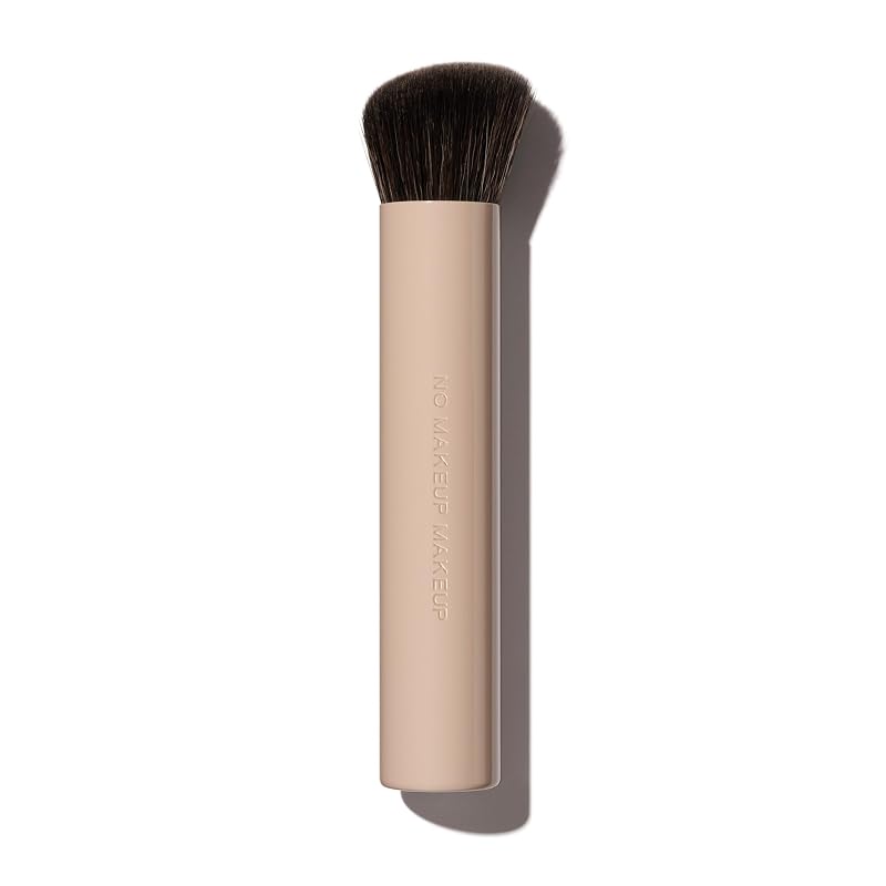 Foundation Brush for Cream, Liquid & Powder - Slanted Top for Flawless Blending