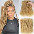 Afro Kinkys Bulk Human Hair for Dreadlocks & Twists - Honey Blonde 12 Inch, 50g Pack - Variation #27