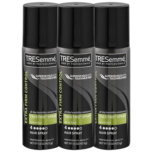 TRESemmé Travel Size Extra Hold Hair Spray 3-Pack – All Day Humidity Resistance