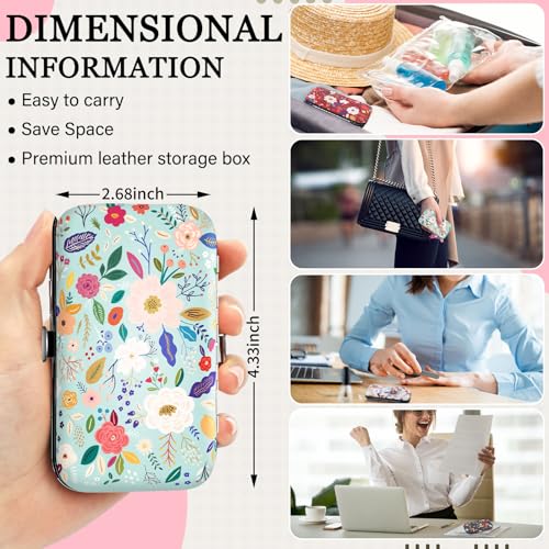 12-Piece Floral Manicure & Pedicure Set with Nail Tools and Travel Case