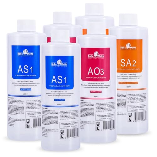 YMEYFAN Hydrating Facial Solution for Professional Oxygen & Hydrogen Machines - 400ml Pack of 6