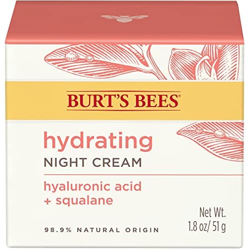 Burt's Bees Truly Glowing Night Cream Unisex 1.8 oz, White (I0115908)