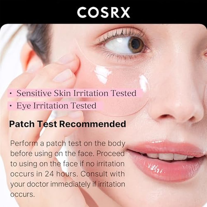 COSRX Peptide Collagen Hydrogel Eye Patch + Snail Mucin 96% Power Essence, Korean Skin Care