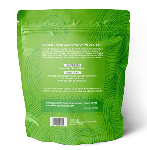 Magnum Solace Magnesium Flakes Bath Soak 10 lbs Dead Sea Salt - Pack of 1