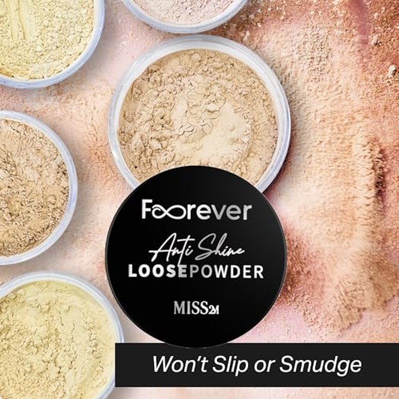 Forever Matte & Blur Makeup Setting Powder with Anti-Shine Oil Control and Soft-Focus Skin Filter: 101 Sheer Hazelnut, 0.53 Oz