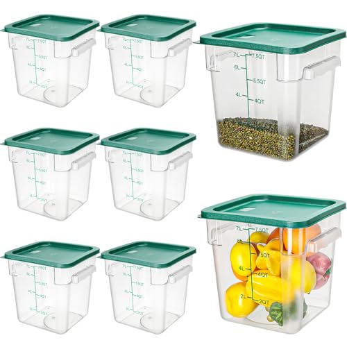 Green Food Storage Container 8 Qt Set with Lids - Kitchen Organization
