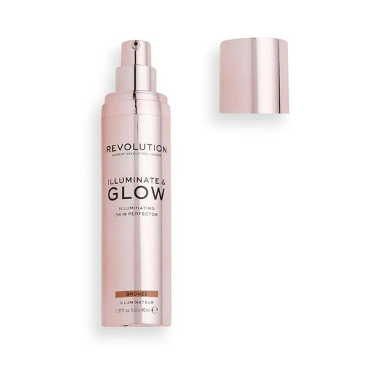 Revolution Illuminate & Glow Bronze Skin Perfector, Illuminating Makeup, 1.32 fl oz