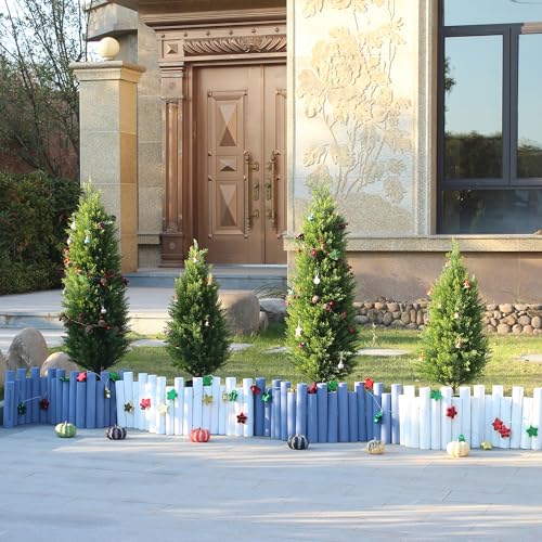 48 Inch Artificial Cedar Topiary Tree - UV Resistant Faux Bush for Outdoor & Indoor Decor Variation of THIS listing