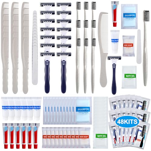 Bulk Hygiene Care Kits for Homeless - 48 Sets Travel & Charity Supplies