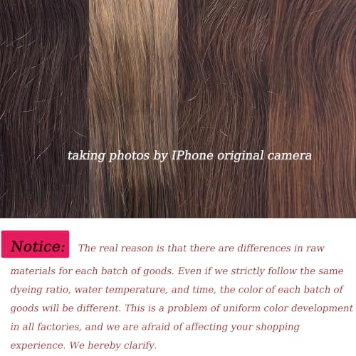 Chocolate Brown Closure 4x4 Swiss Lace Straight Wavy Human Hair Extensions 16 Inch - Variation: ST