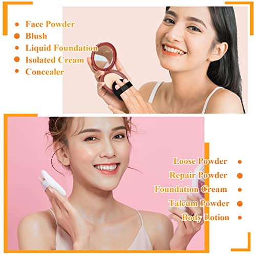 100 Pcs Triangle Makeup Powder Puffs Velour Wedge Sponges - Reusable & Soft
