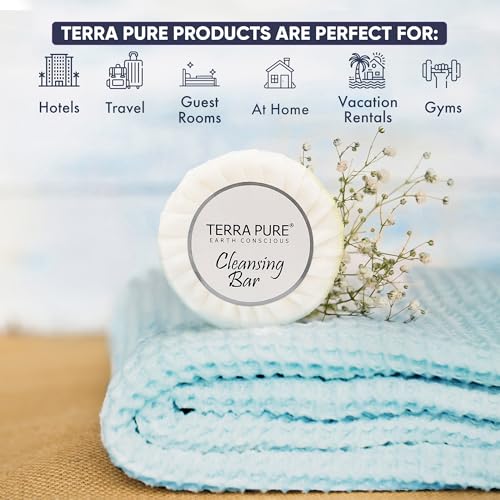 100 Pack Travel Size Bar Soap - Aloe, Olive Oil & Coconut Fragrance - Hotel Toiletries