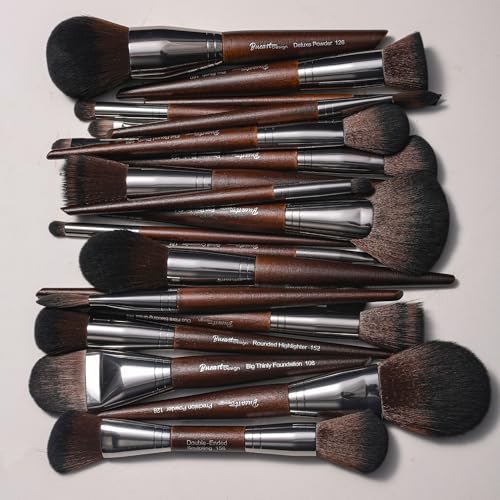 Bueart Design 38Pcs Professional Makeup Brushes Set With Extra Large Holder,Premium Soft Synthetic Brush For Foundation Blush Powder Contour Concealer Blending Bronzer Eyeshadow