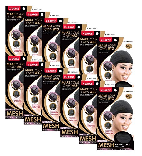 Extra Large Mesh Dome Wig Cap - Non-Slip Breathable Hair Net for Big Heads & Locs