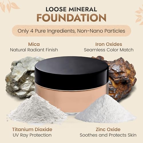 Loose Powder Foundation - Full Coverage Matte Mineral Makeup - Inspire