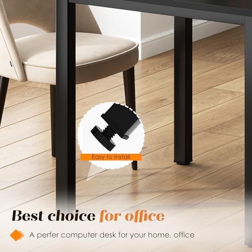Small Computer Desk 31.5x23.6 Inch Gaming Desk Black - Compact Home Office