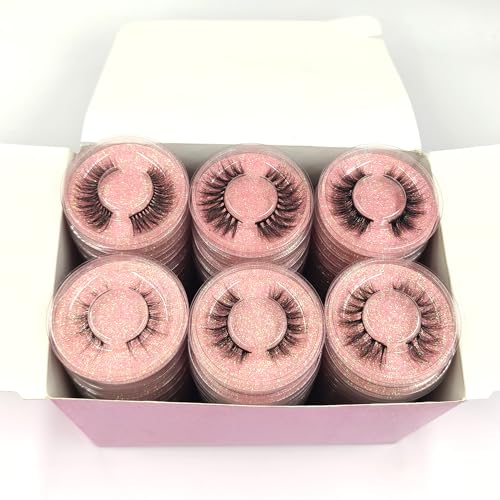 30 Pairs False Mink Eyelashes Set - 10 Styles Thick Natural 5D Volume Reusable Fake Lashes with Storage Box - Cruelty-Free