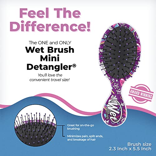Wet Brush Original Detangler Brush - Moana & Pua, Ultimate Princess Celebration - All Hair Types - Ultra-Soft Bristles Glide Through Tangles with Ease - Pain-Free Comb for Men, Women, Boys & Girls