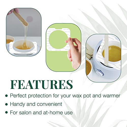 Clean + Easy Professional Deluxe Wax System - Standard Warmer Collars Prevent Drips for Mess-Free, Effortless Cleanup (50 Count)
