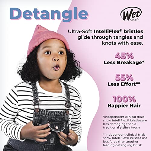 Wet Brush Original Detangler Brush - Moana & Pua, Ultimate Princess Celebration - All Hair Types - Ultra-Soft Bristles Glide Through Tangles with Ease - Pain-Free Comb for Men, Women, Boys & Girls