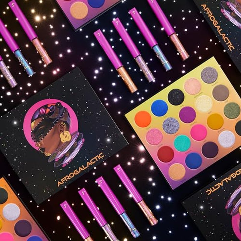 Juvia's Place Afrogalactic Glitter Liner Metaverse - Glitter Liquid, Waterproof, Multi-Dimensional Gel, Metallic Liquid, Holographic, and Iridescent Liner