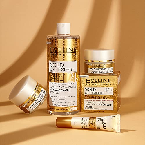 EVELINE COSMETICS GOLD LIFT EXPERT 40+ FACE FIRMING CREAM SERUM WITH 24K GOLD